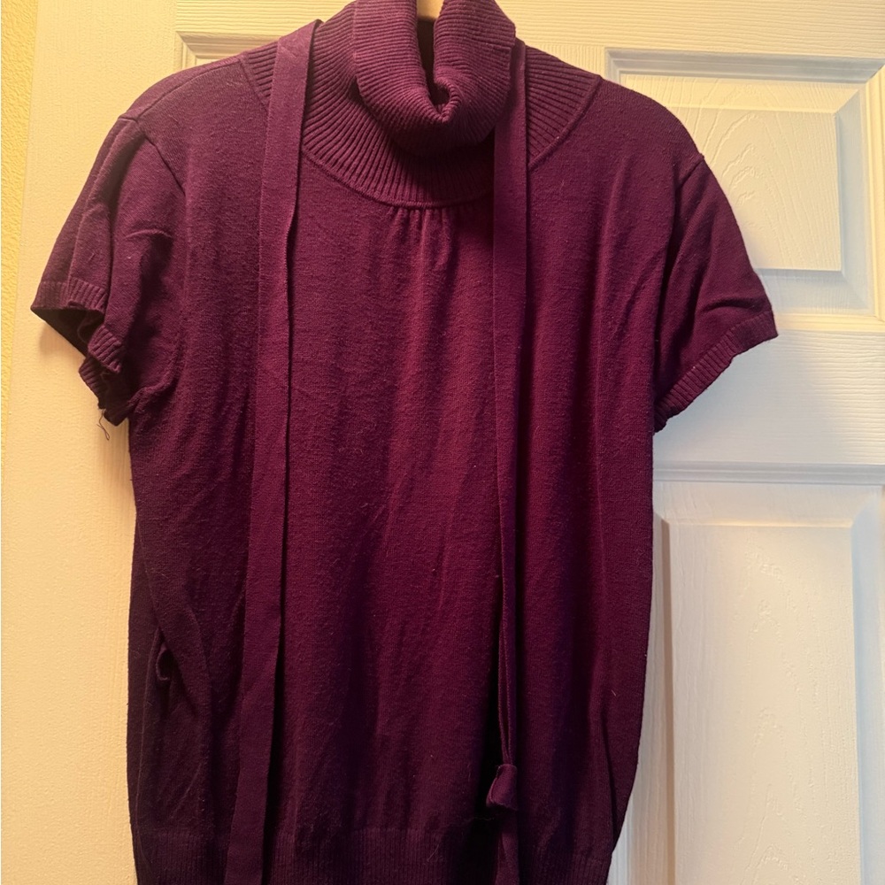Dots Vibrant Purple Knit Top